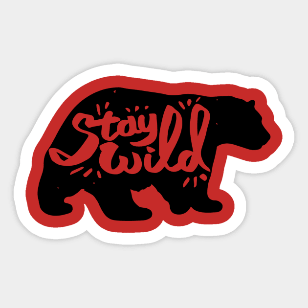 Landkonuur "Stay Wild" Sticker by landkonuur